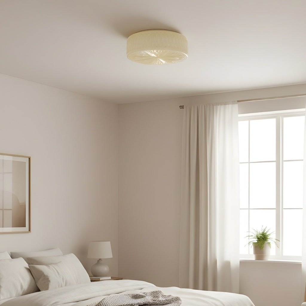 Mistaro Minimal Glass Ceiling Lamp - Flush Mount Design for Living Room and Bedroom | Esilora