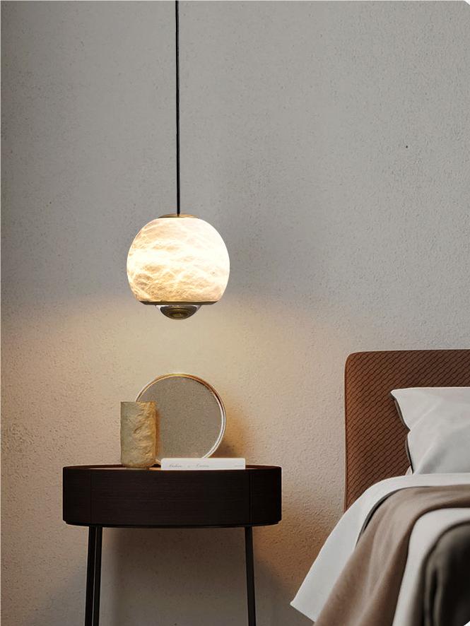 New Chinese Style Classical Round Joyc Alabaster Light | Esilora