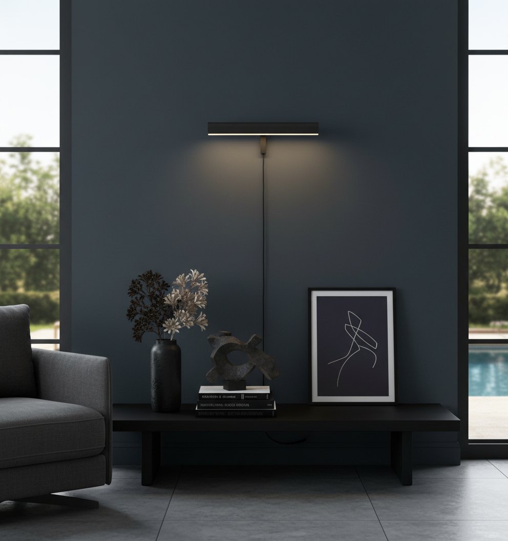 Lampada da galleria Libris in metallo - Design essenziale per esporre opere d’arte in casa | Esilora