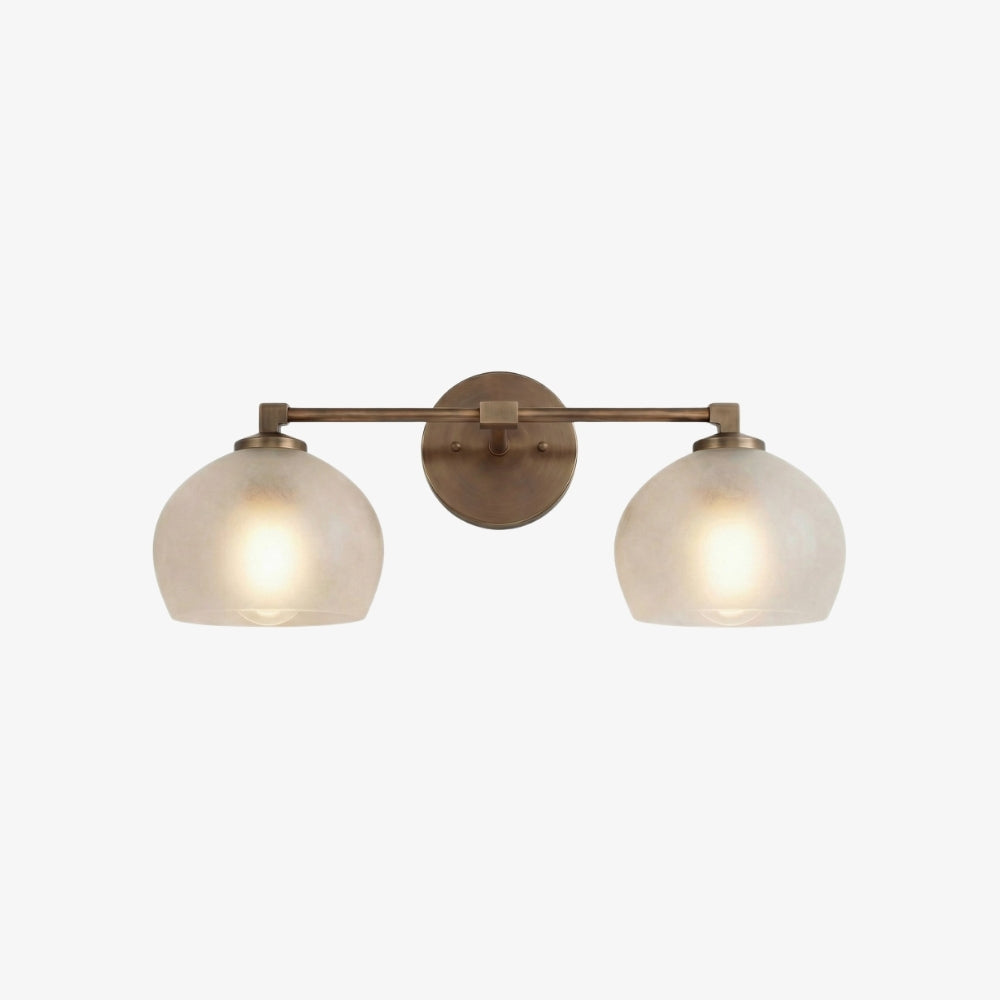 Javina globus-vegglampe – minimalistisk lampe i metall og glass med klokkeform for belysning i stue og soverom | Esilora