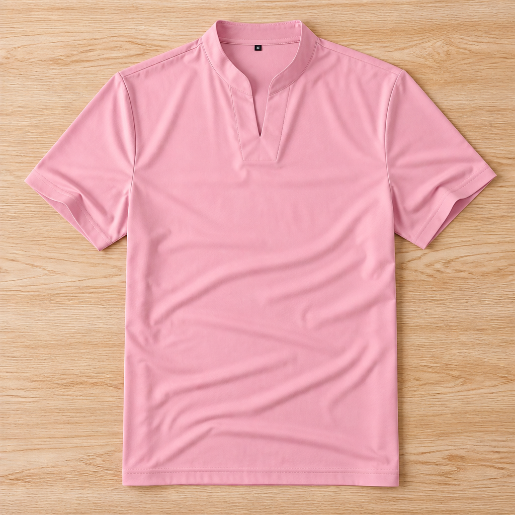 StratoFlex – ノッチ付きスタンドカラーのスリムフィット・パフォーマンスTシャツ - Esilora