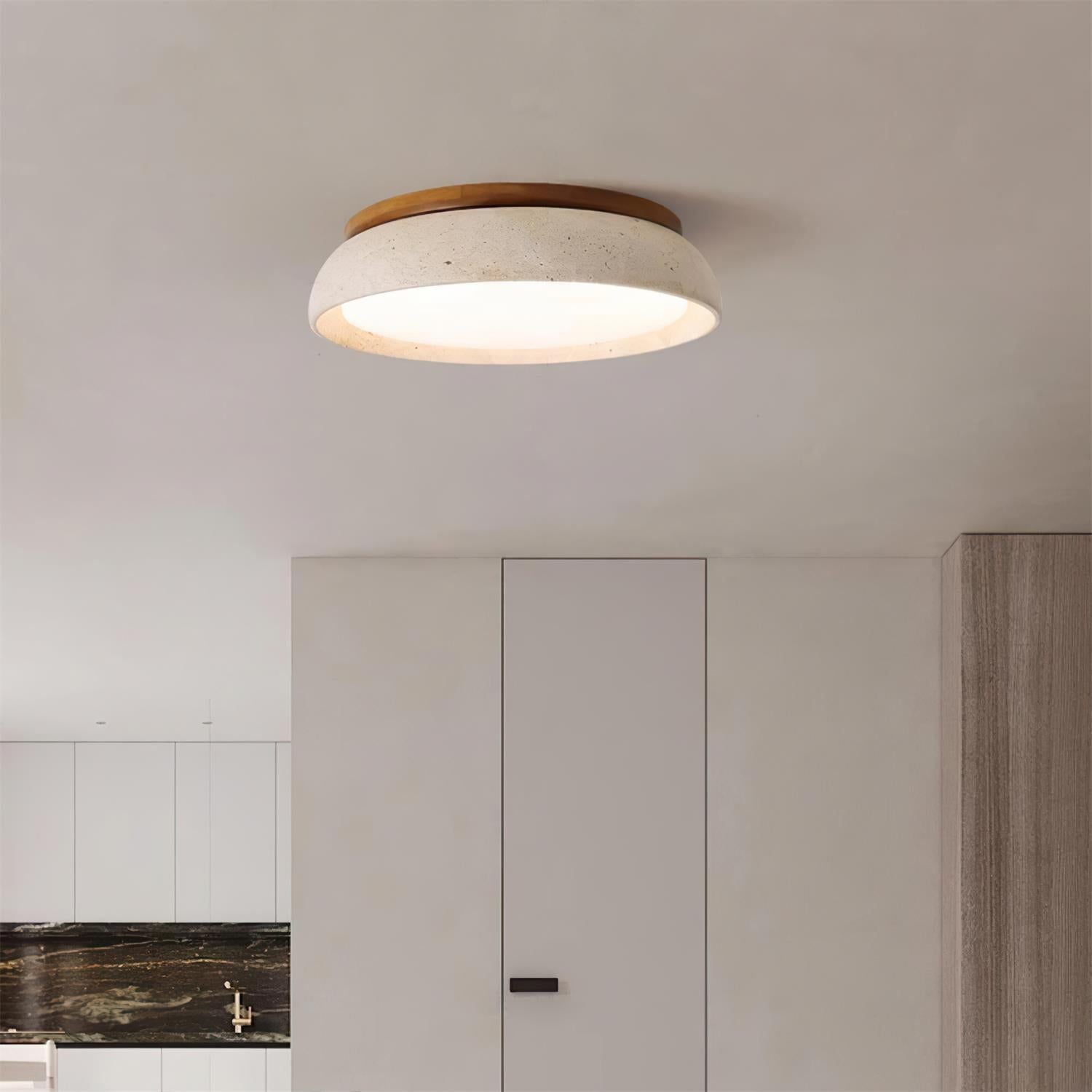 Piedra Travertine Ceiling Light | Esilora