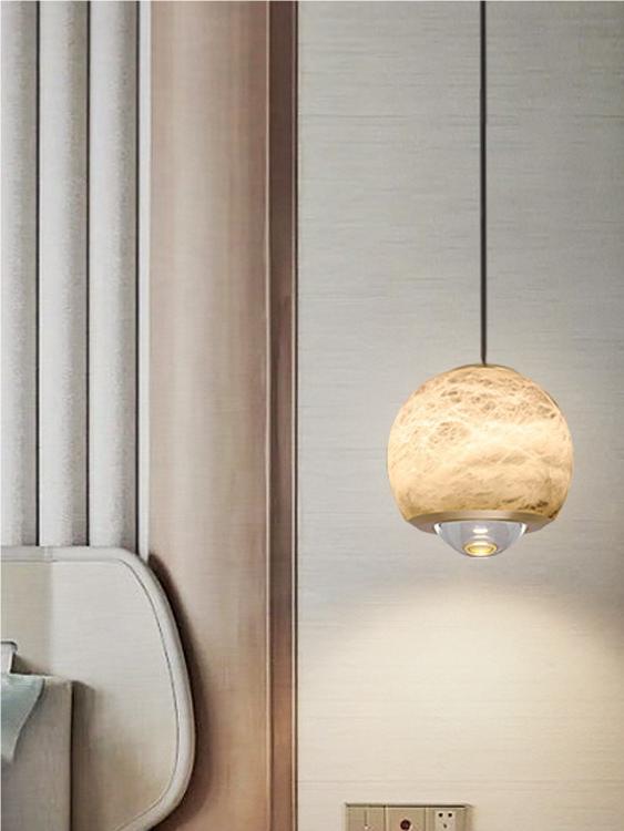 New Chinese Style Classical Round Joyc Alabaster Light | Esilora