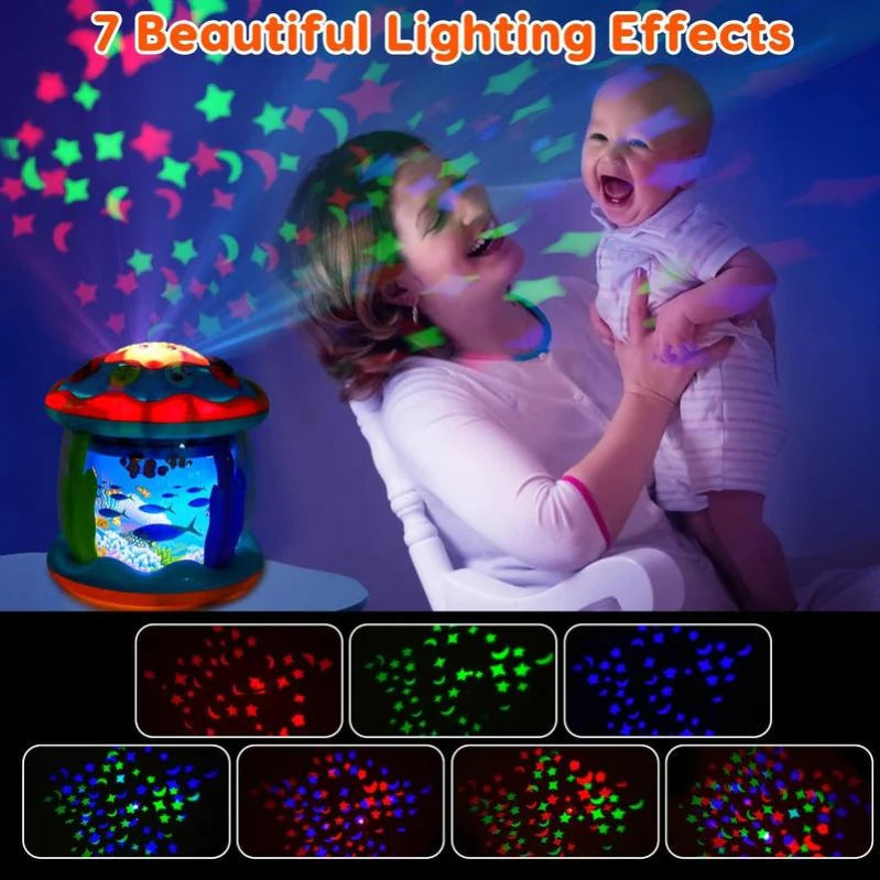 Spinning Infant Night Light Projector with Music - Esilora