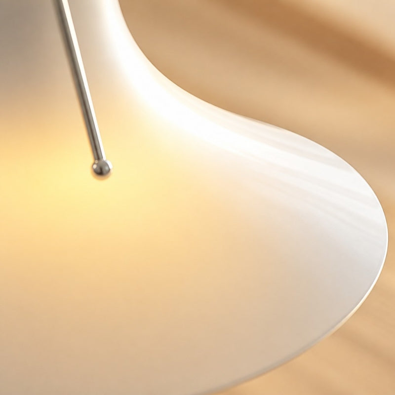 Suspension Kallera - Verre blanc et chrome, style magnolia, pour chambre et couloir | Esilora