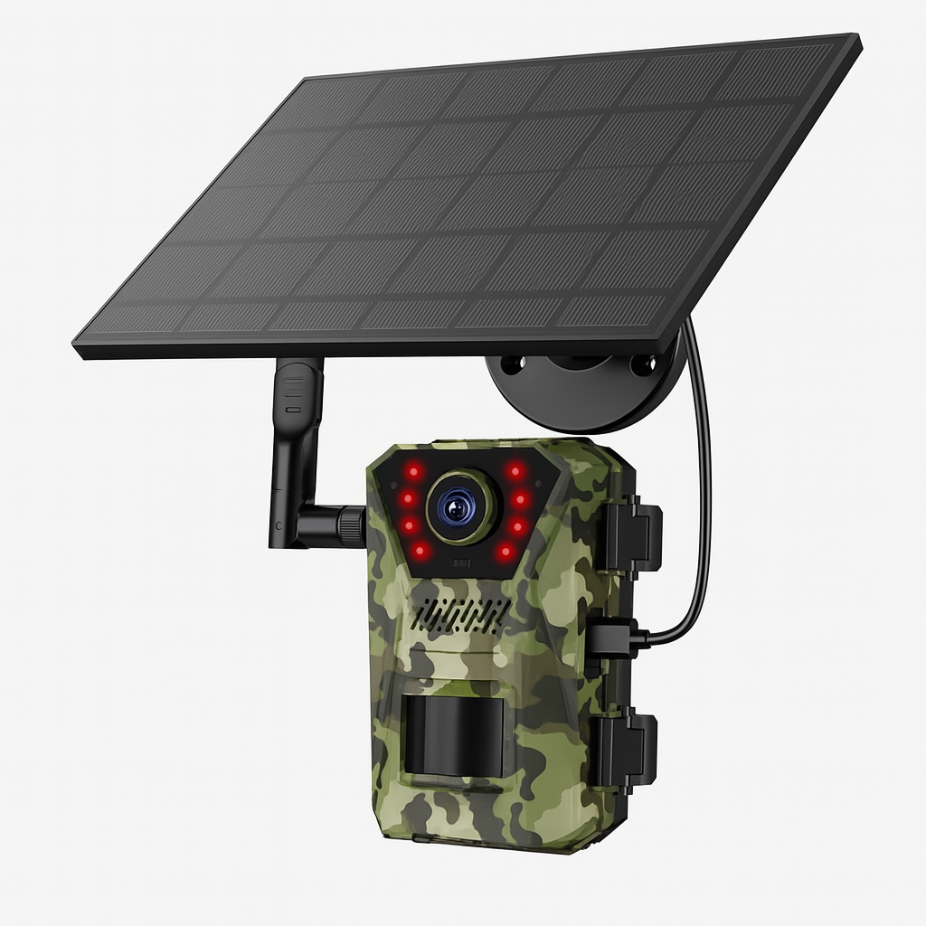 Solar-Powered 4G Trail Camera with Night Vision and 4K Resolution - Esilora