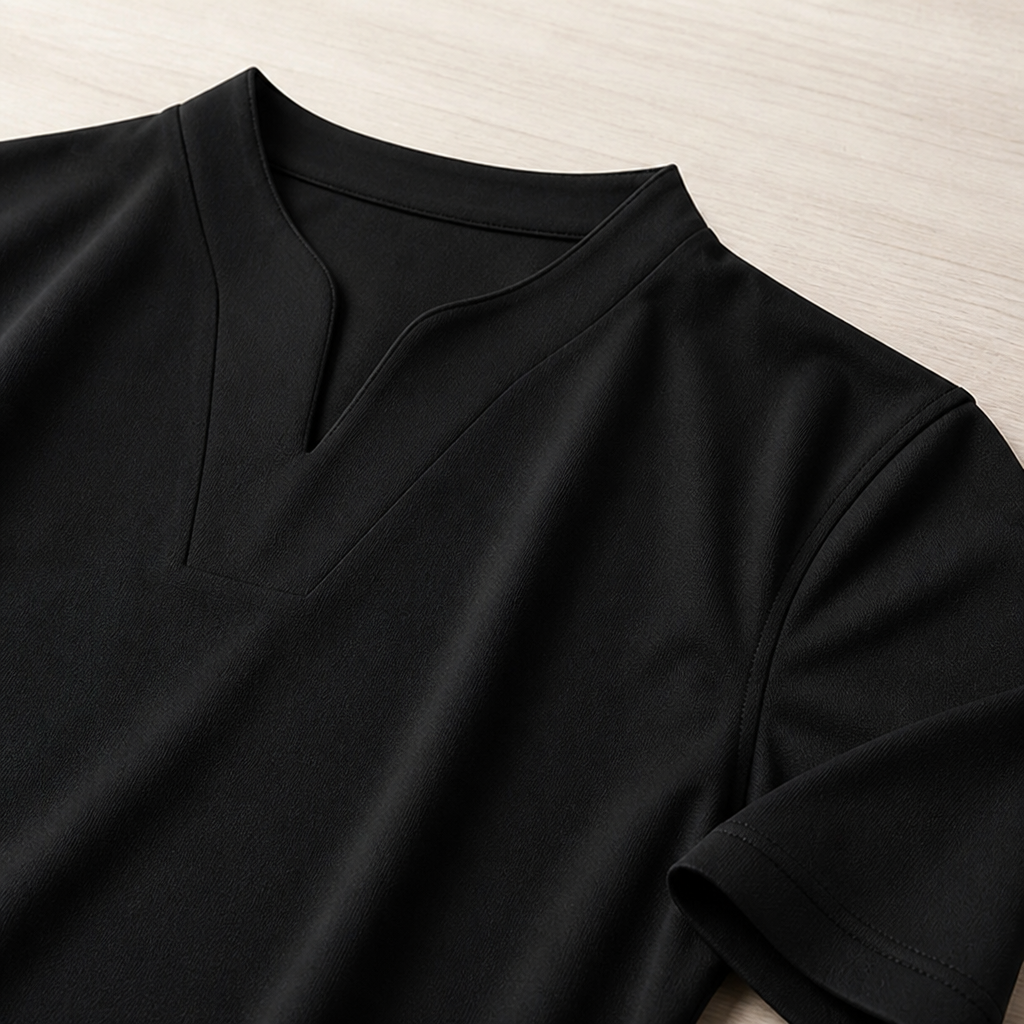 StratoFlex – ノッチ付きスタンドカラーのスリムフィット・パフォーマンスTシャツ - Esilora