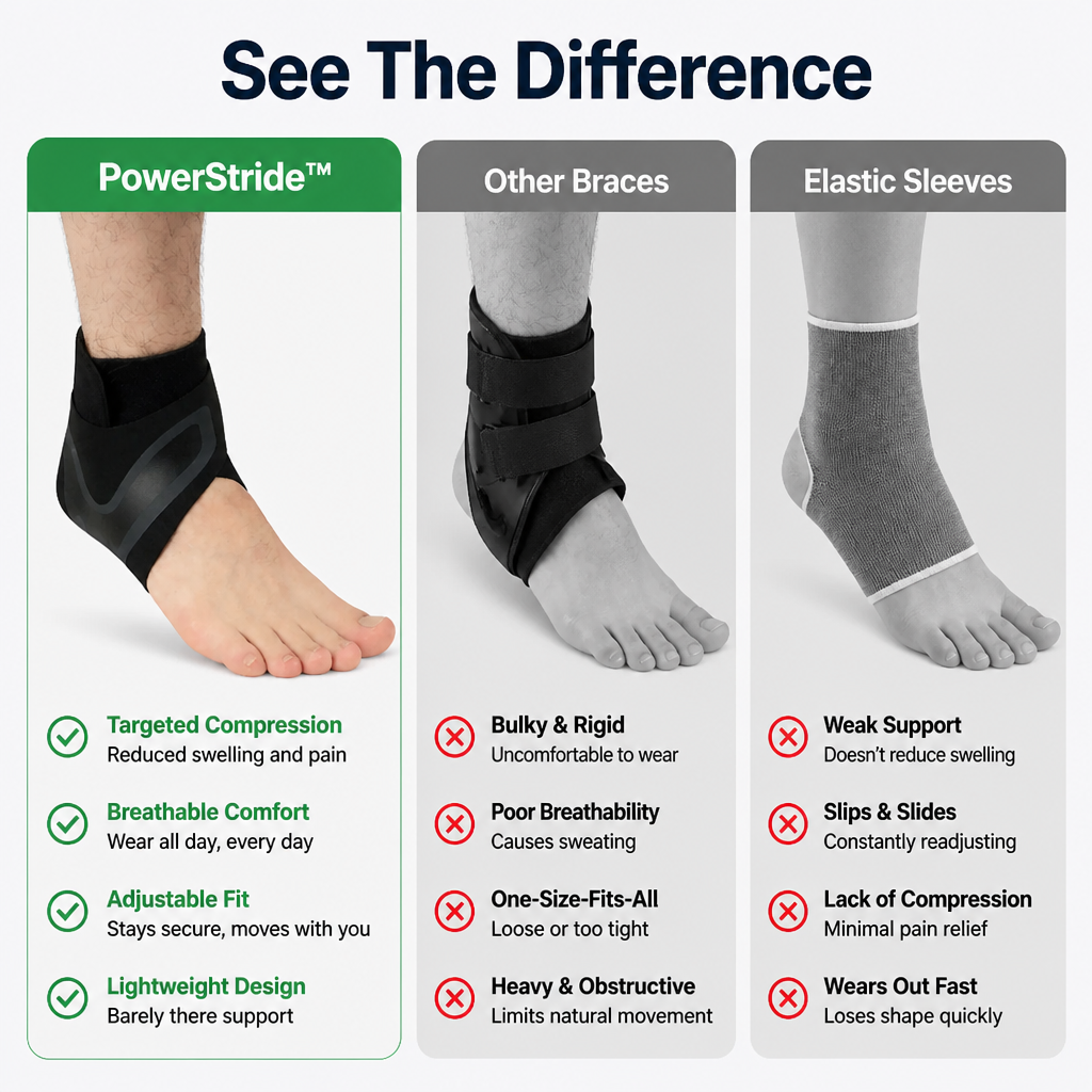 PowerStride — Feel Light, Move Free, and Crush Ankle Pain All Day Long - Esilora