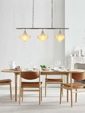 Art Deco Star Linear Pendant Light - Elegant Lighting for Kitchen Island  - Astris Cassiopeia | Esilora