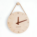 Silent Movement Wooden Wall Clock with Blank Dial - Esilora