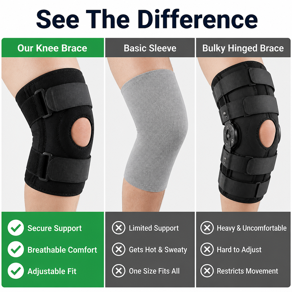 StrideSure Knee Stabilizer — Freedom to Move Boldly Without Knee Pain Holding You Back - Esilora
