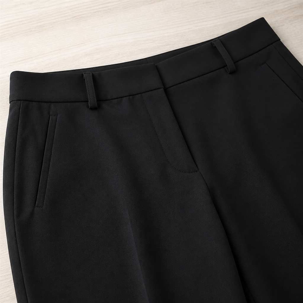 SilhouetteRx – Tailored High-Waist Wide-Leg Trousers with Front Pleat - Esilora