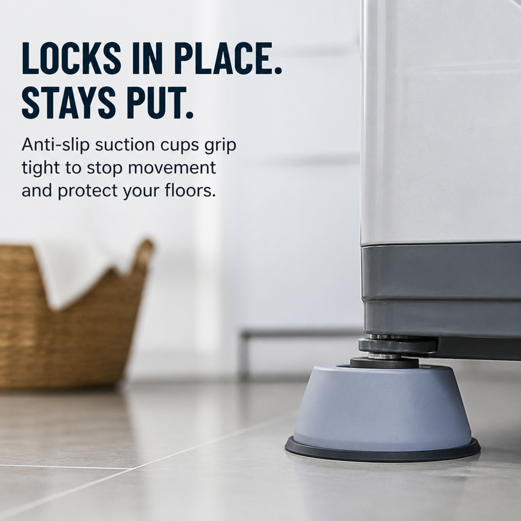 QuietNest — Turn Your Loud, Shaking Laundry into a Peaceful, Scratch-Free Sanctuary - Esilora