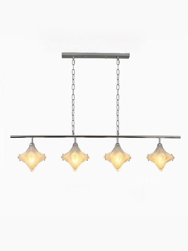 Art Deco Star Linear Pendant Light - Elegant Lighting for Kitchen Island  - Astris Cassiopeia | Esilora