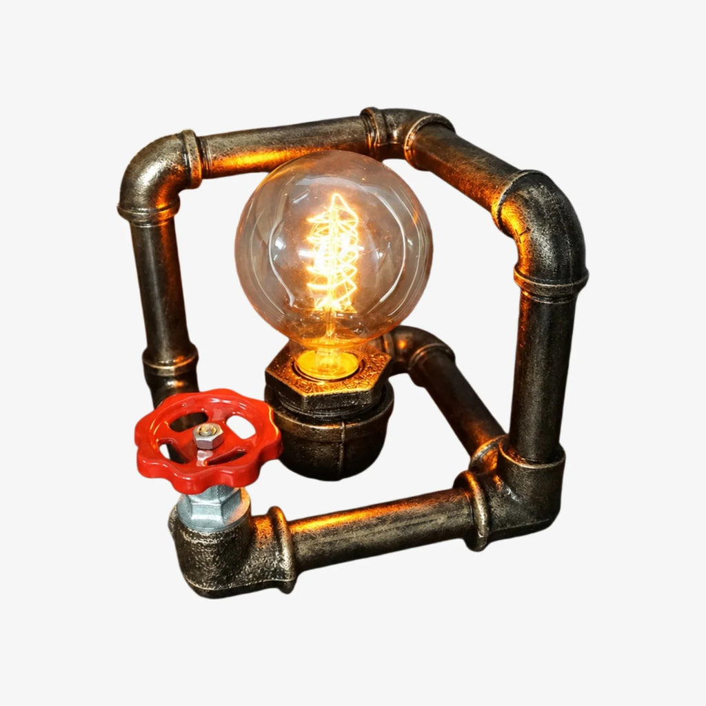 Retro Industrial Pipe Table Lamp | Esilora