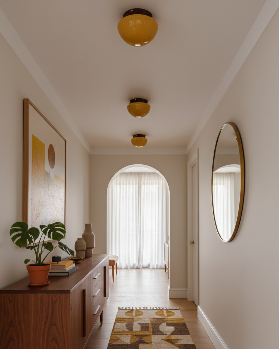 Honeyed Dome Ceiling Lamp | Esilora