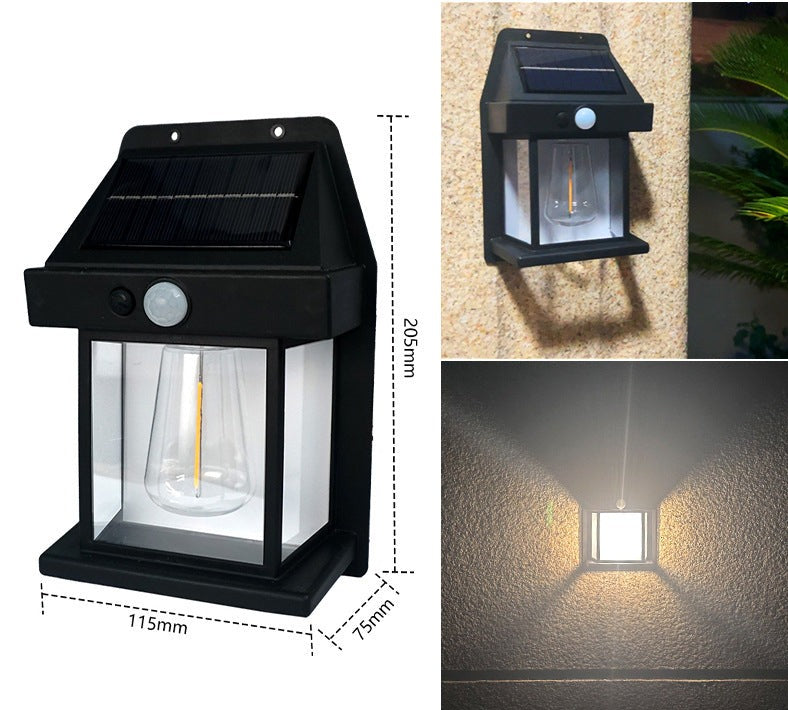 Solar Lantern Wall Light with Motion Detector – Pack of 2 - Esilora