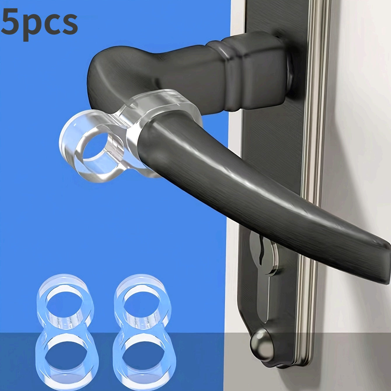 Paracolpi per maniglie delle porte in silicone - Set da 5 - Esilora