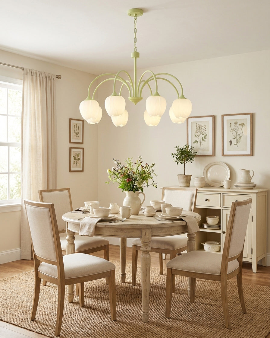 Tulip Matcha Chandelier | Esilora