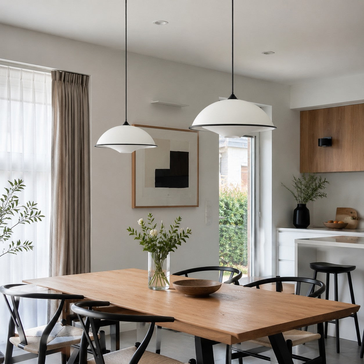Bauhaus UFO Acrylic Pendant Lamp for Dining Rooms | Esilora