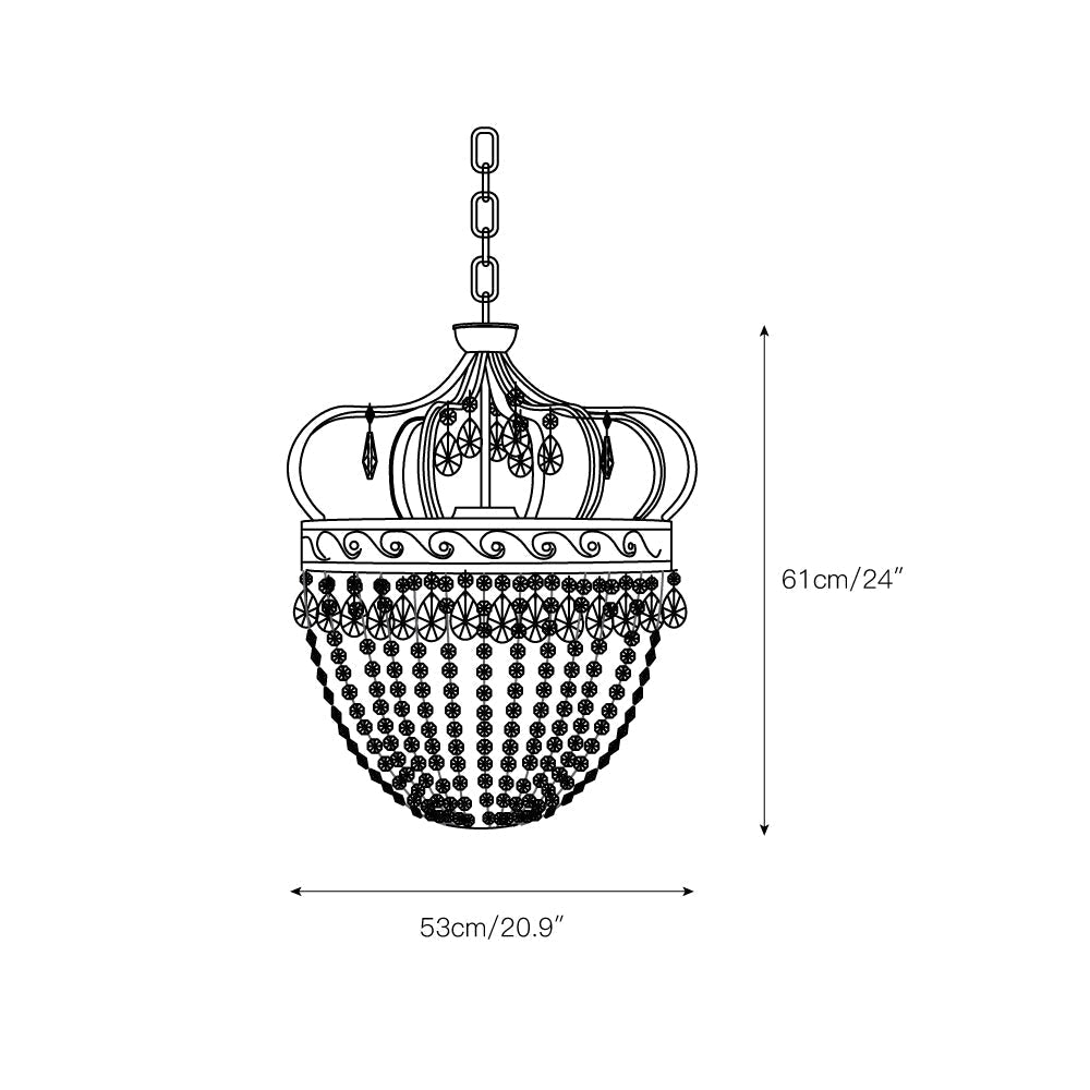 Abella Tear Drop Chandelier | Esilora
