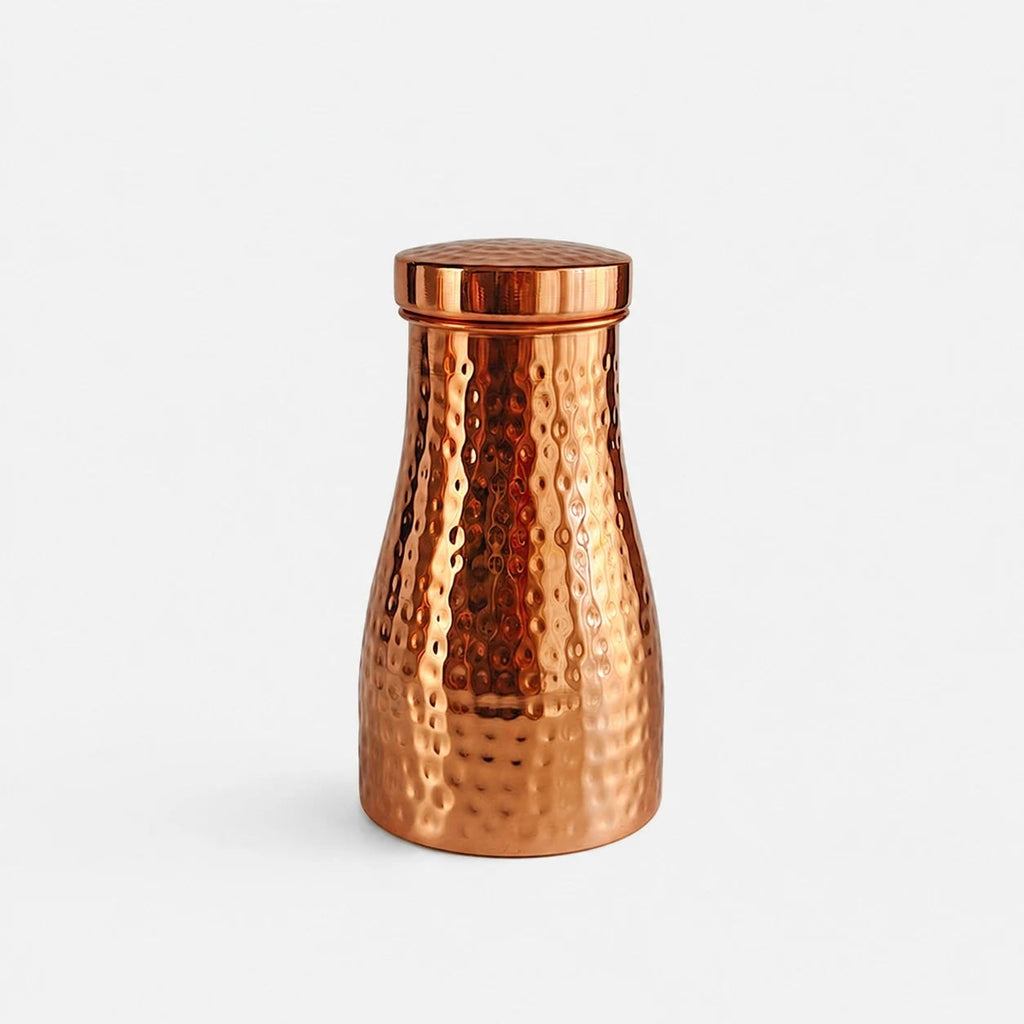 Handcrafted Hammered Copper Water Kettle Set | Esilora