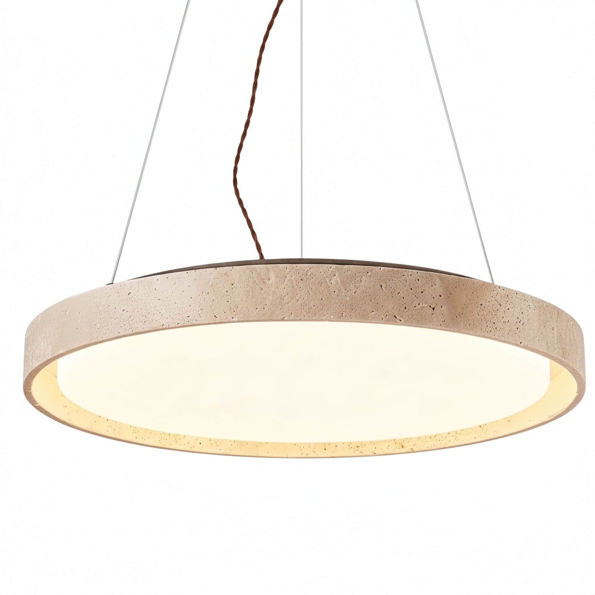 Miravelle Minimalistische Travertin Pendelleuchte – Moderne Lampe für Innenräume | Esilora