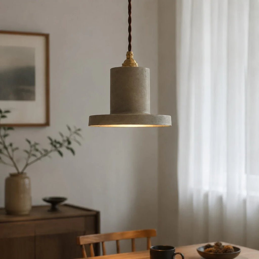 Japanese Wabi-Sabi Pendant Light, 18 cm Vintage Ceiling Lamp for Dining Bar Cafe Bedroom and Tea Room | Esilora