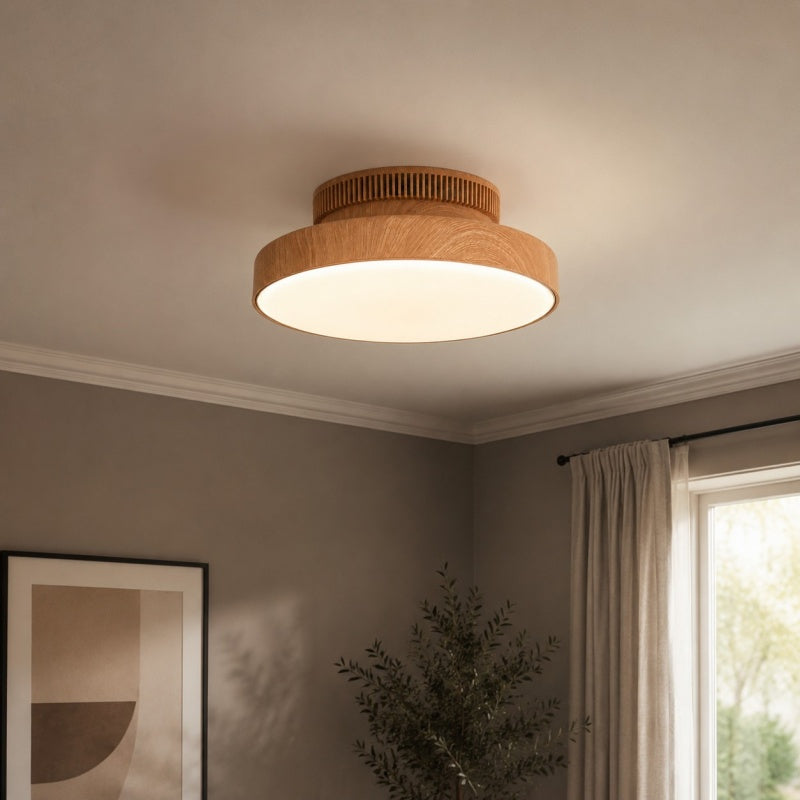 Japansk vintage-rund LED-loftslampe | Esilora