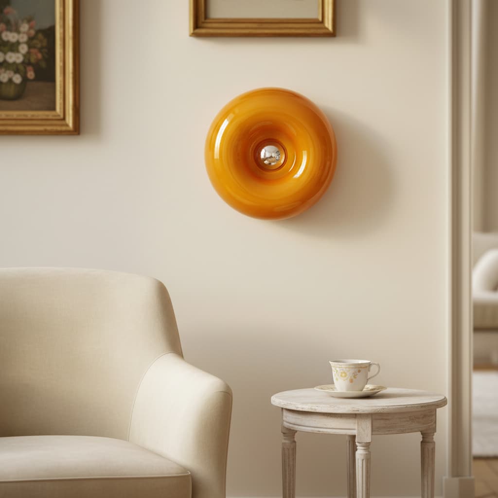 Halorentis Donut Shape Table Wall Lamp Bauhaus Style - Living Room Lighting N11 | Esilora