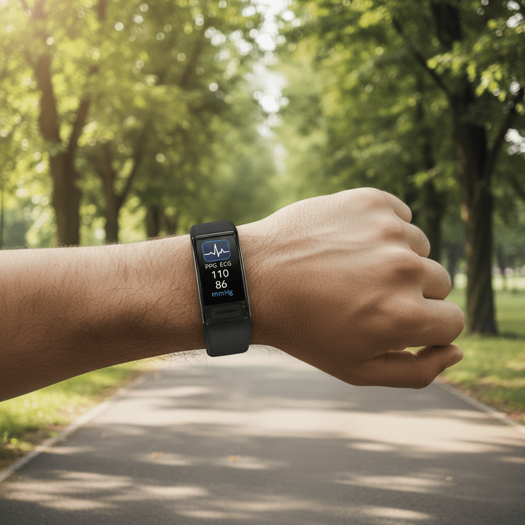 PulseTrack One tränings- och hälsoarmband med pulsmätning