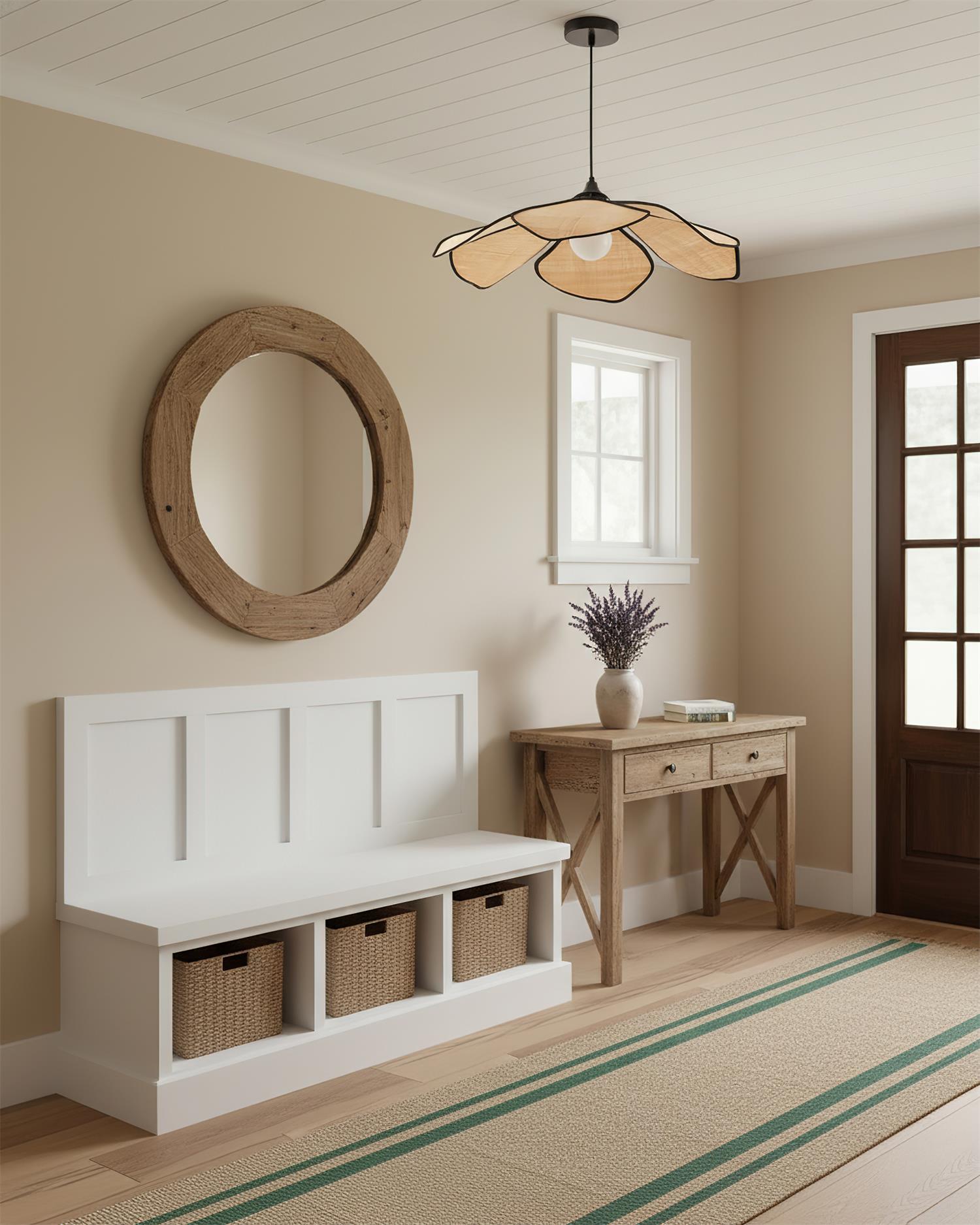 Raffia Petal Pendant Lamp | Esilora