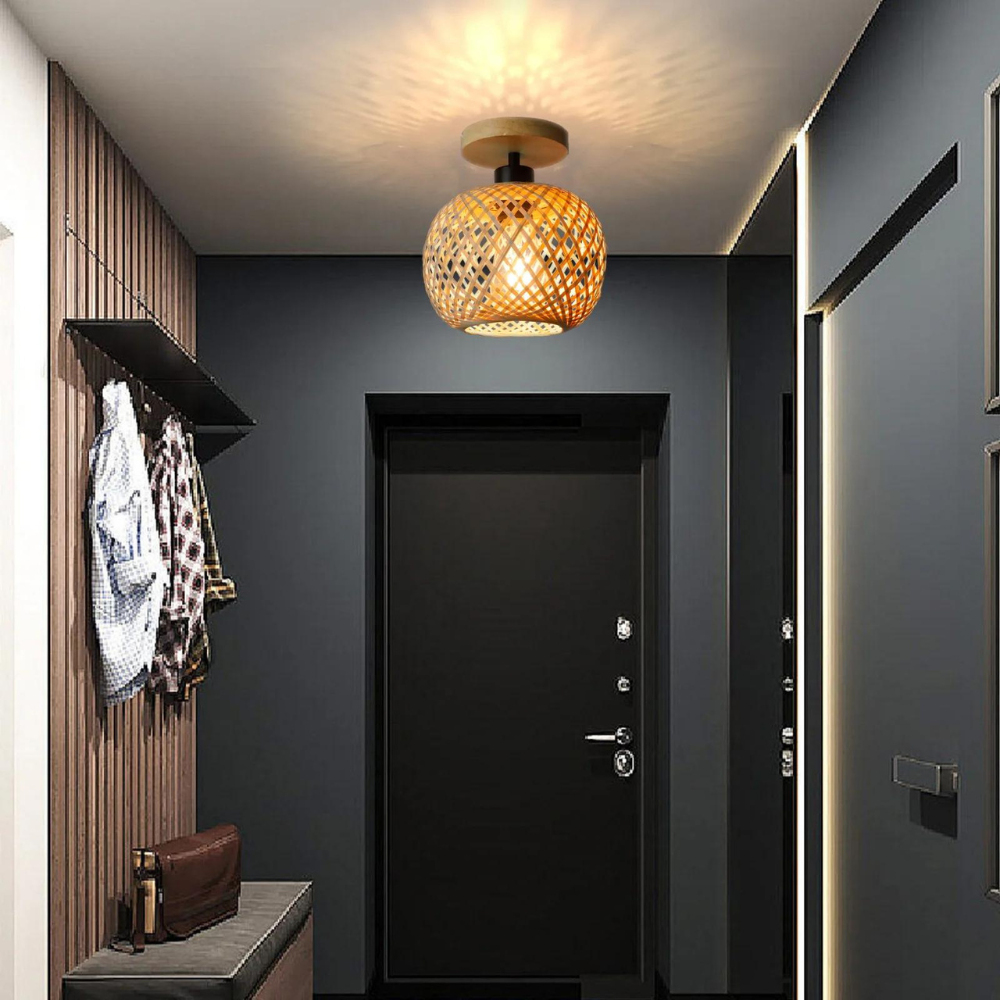 Handmade Ethereal Bamboo Ceiling Light | Esilora