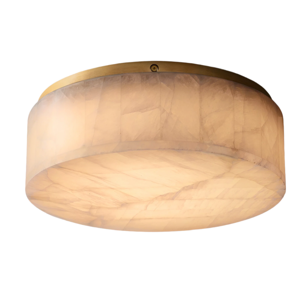 Rivage Alabaster Minimalist Ceiling Light | Esilora