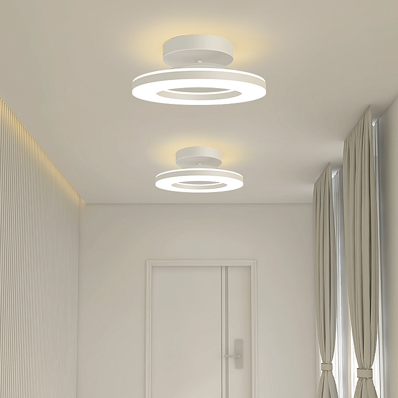 Aurion Ceiling Light — Gold Iron Flush-Mount, Energy-Efficient LED