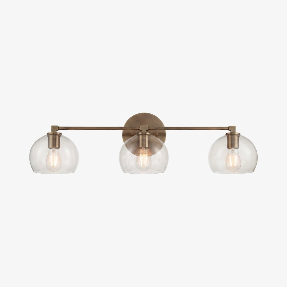 Javina globus-vegglampe – minimalistisk lampe i metall og glass med klokkeform for belysning i stue og soverom | Esilora