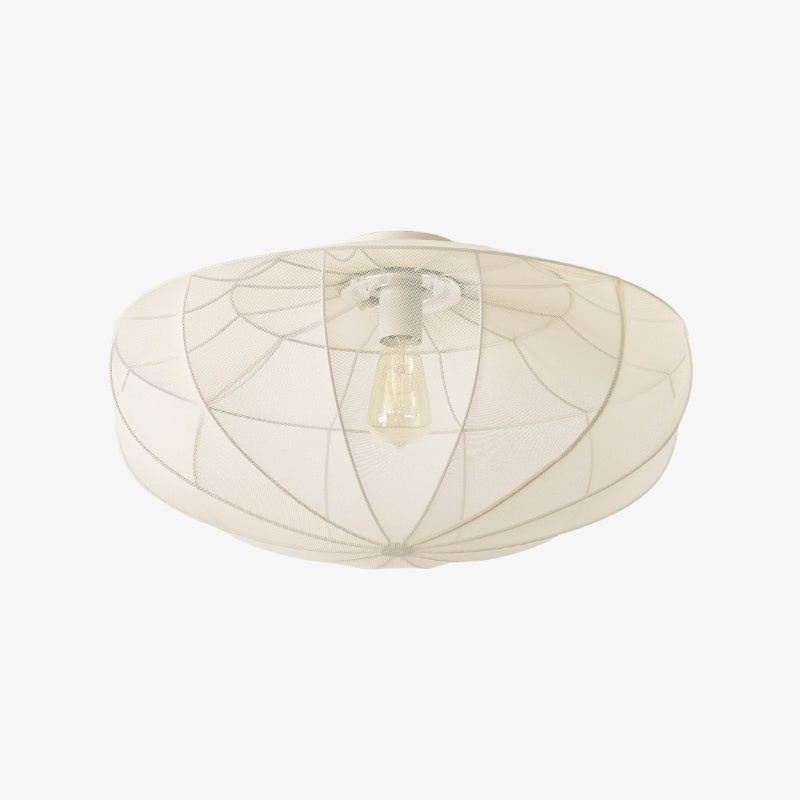 Lumifil Draped Mesh Ceiling Light – Boho Rustic Textured Shade Lamp for Living Room or Bedroom | Esilora