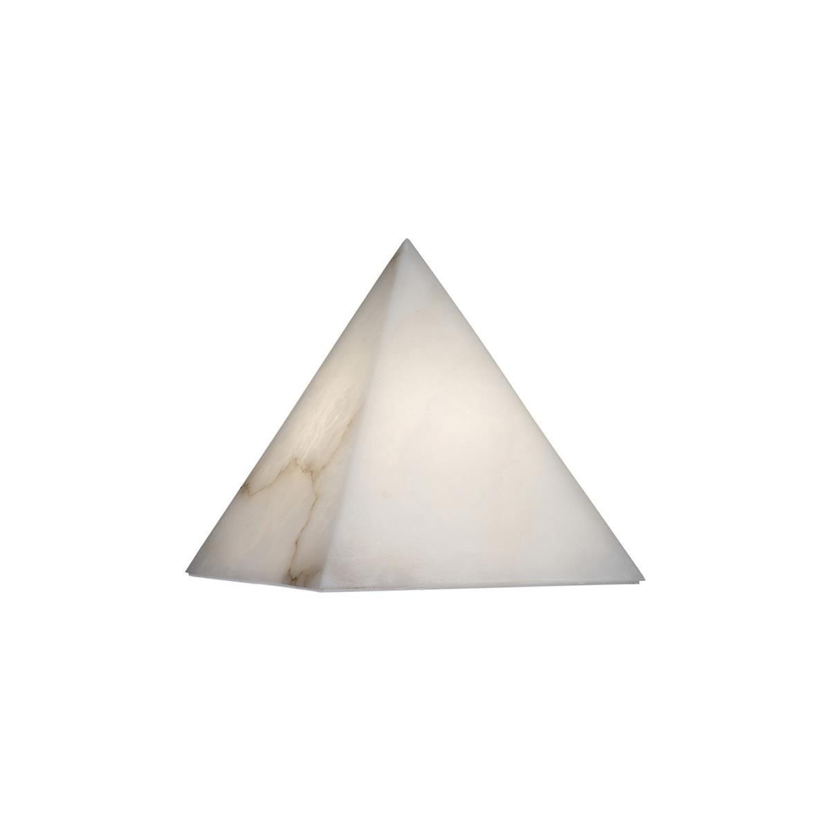 Alabaster Pyramid Table Lamp | Esilora