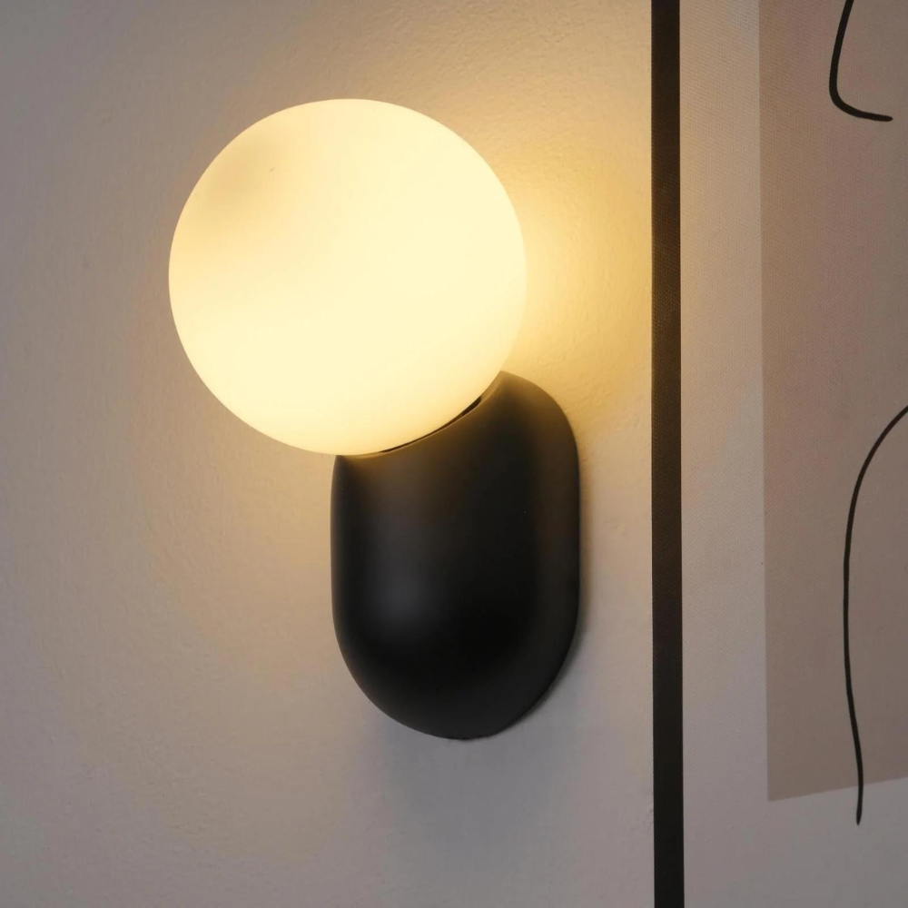 Luma Nordic Glass Orb Wall Light | Esilora