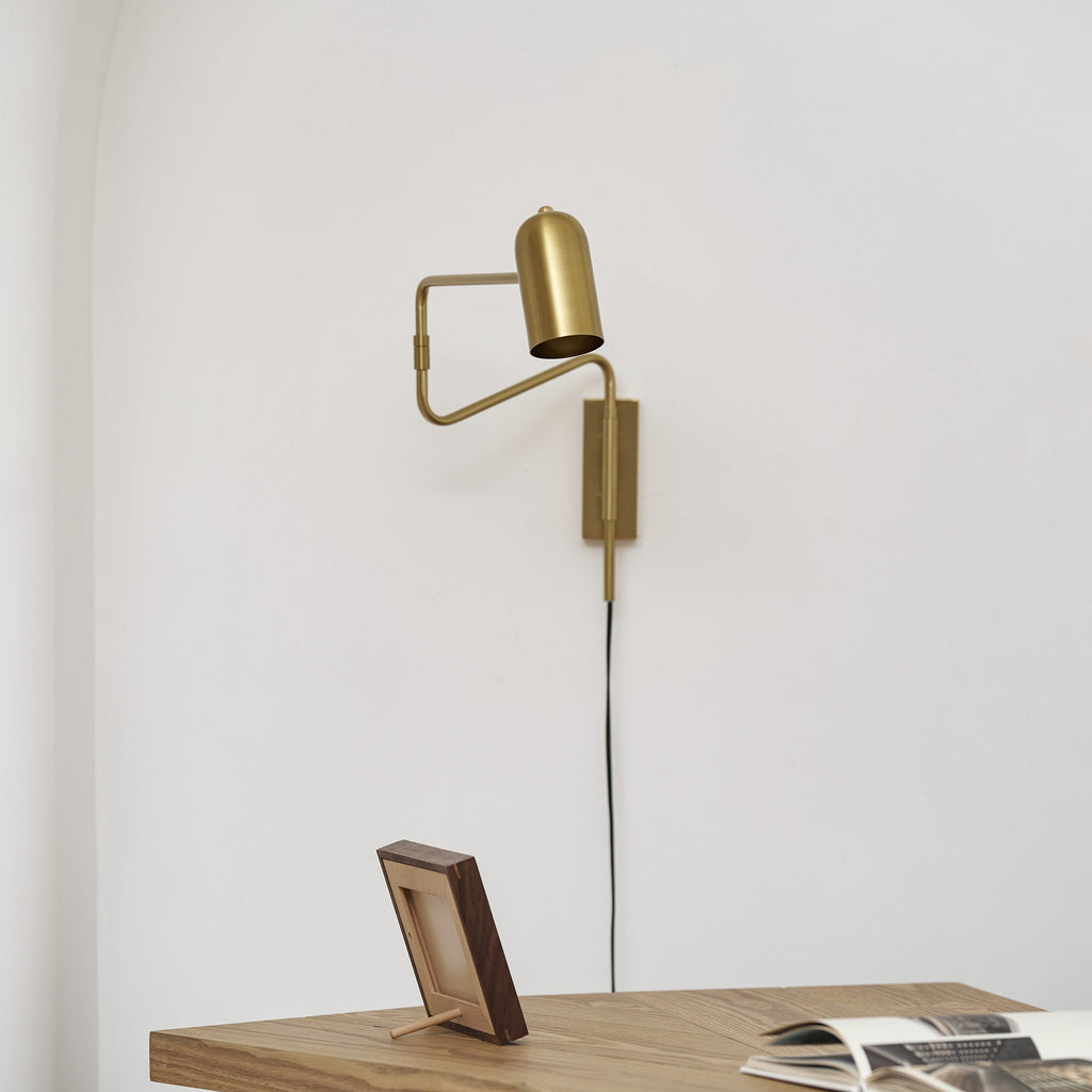 Adjustable Arm Plug In Wall Lamp | Esilora