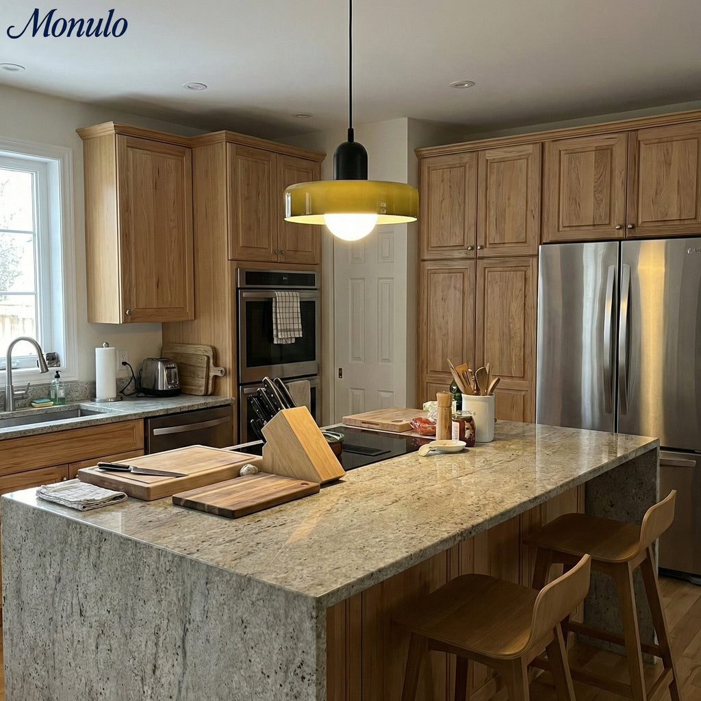 Verdoma Morandi Disc Glass Pendant Light for Modern Dining and Living | Esilora