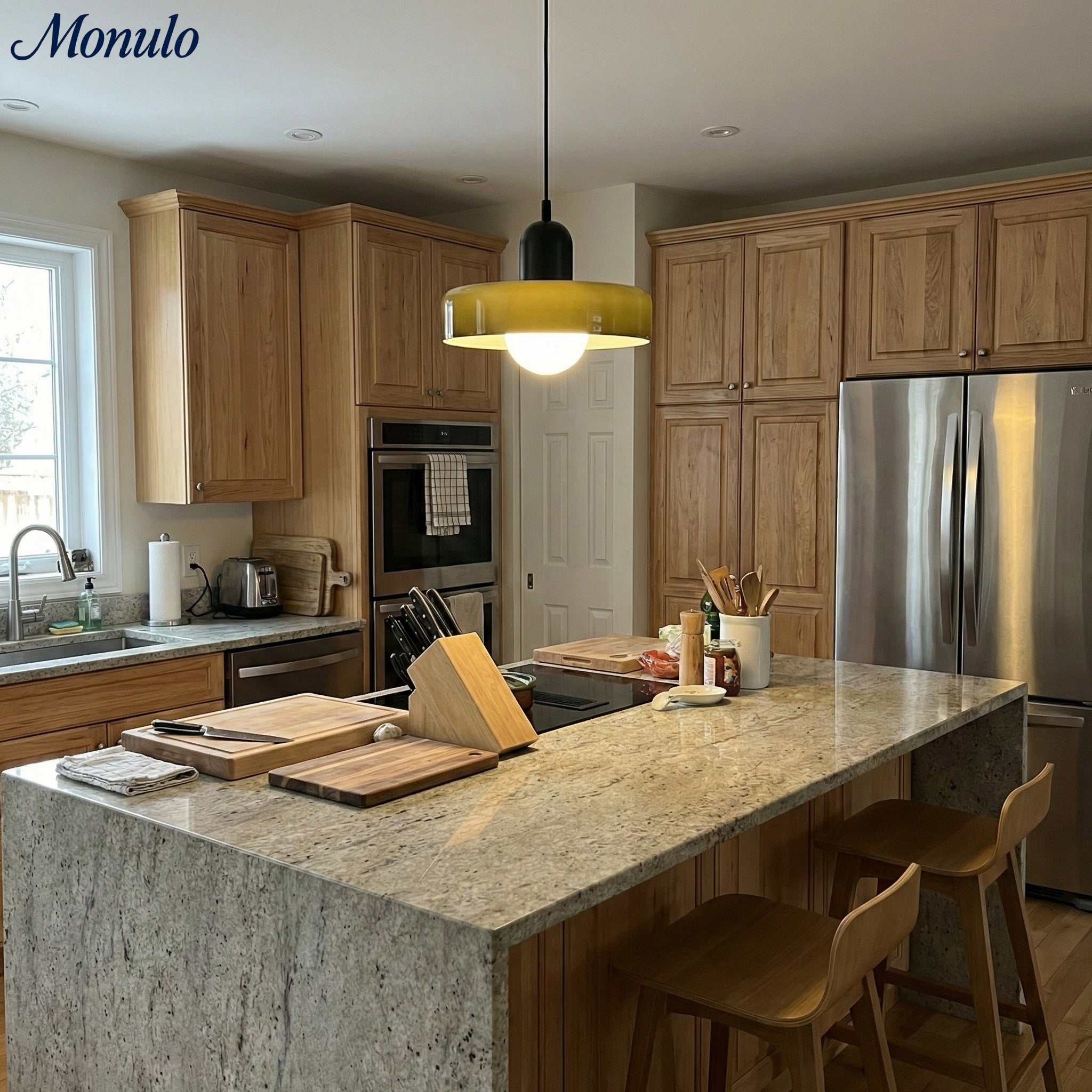 Verdoma Morandi Disc Glass Pendant Light for Modern Dining and Living | Esilora