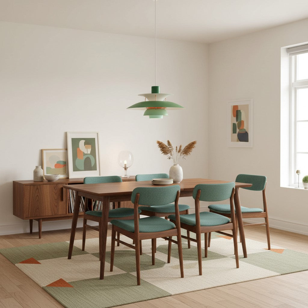 Layora Modern Scandinavian Pendant Light – Multi-Color Aluminum Design for Dining and Living Room N38 | Esilora