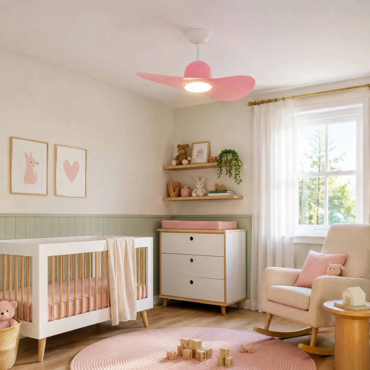 Luce per ventilatore da soffitto a due pale Hat | Esilora