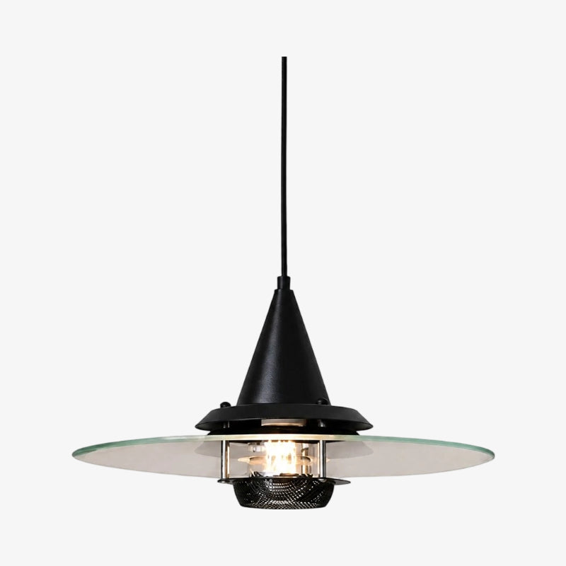 Kallera UFO Pendant Light - Metal and Glass Vintage Modern Hanging Lamp for Dining Room | Esilora