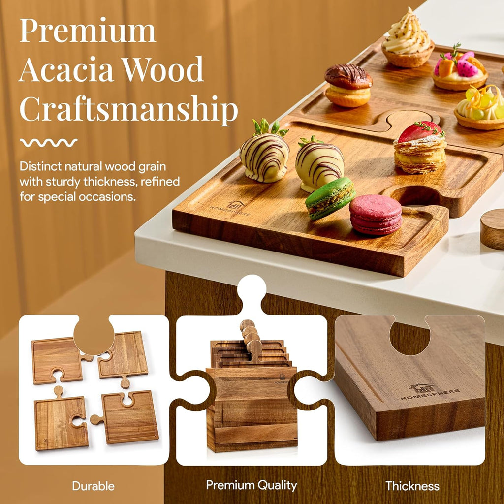 Puzzle Serving Tray – Connects Guests for Stylish and Memorable Moments - Esilora