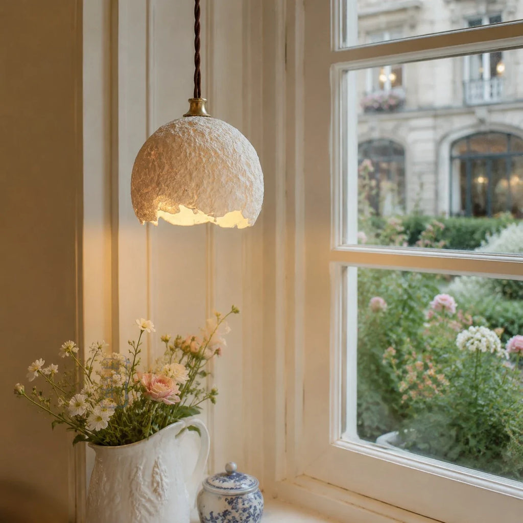 Wabi-Sabi Rice Paper Pendant Light | Esilora
