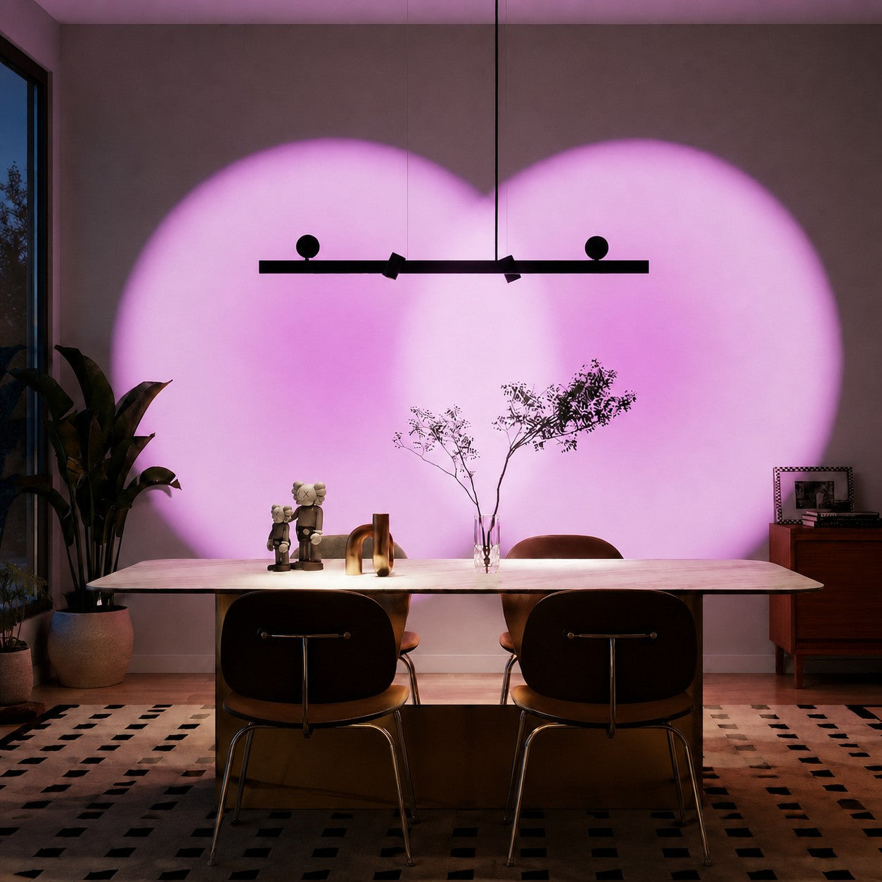 Linear Wall-Wash Dining Pendant Light | Esilora