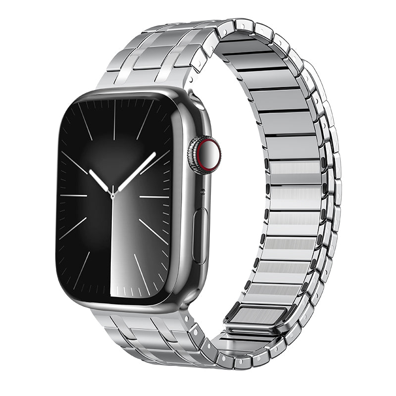 Cinturino magnetico in acciaio inossidabile con finitura satinata per smartwatch - Esilora