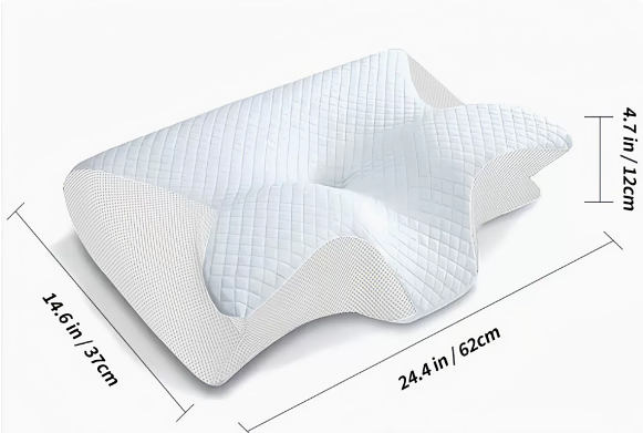 Anti Snore Memory Foam Pillow For Sleep Apnea Relief And Deeper Sleep